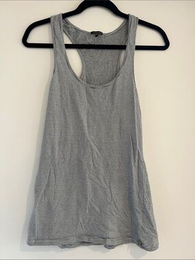 Scotch & Soda Black and White Striped Racerback Tank